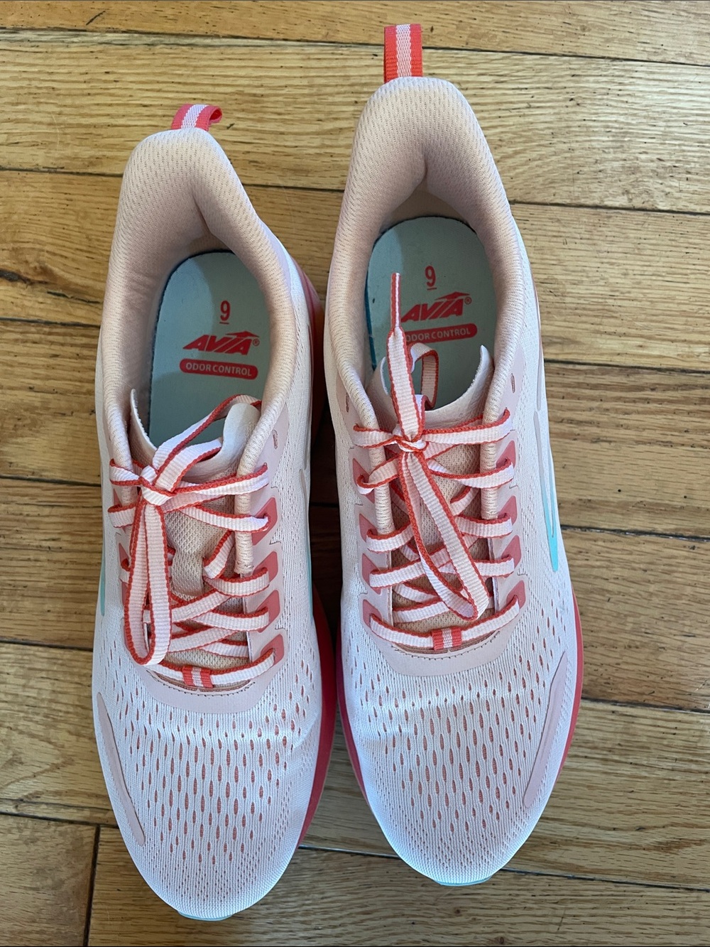 Avia Pink and Coral Women's Athletic Running Sneakers. Worn once